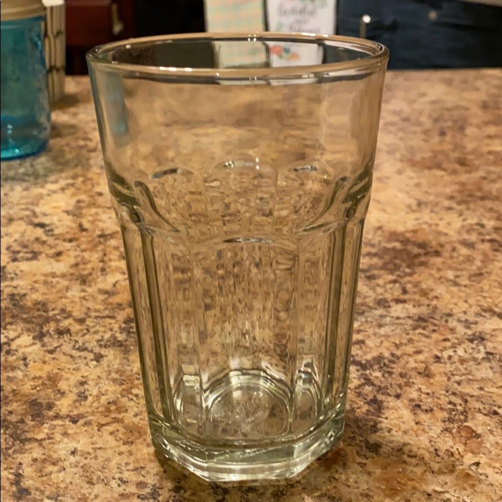 Eight glass cups